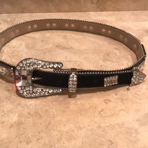 BB Simon Black Pony hair belt